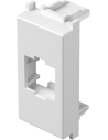 TEM Лицев панел RJ45 Keystone 1M, цвят Бял мат, Modul - KM50MW - Цена | LEDs4economy