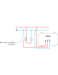 TEM Енергоспестител с времезакъснение 3A 3M, цвят Бял гланц, Modul - EM40PW - Цена | LEDs4economy 2