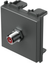 TEM Розетка SAT индивидуална 0db 2M, цвят Антрацит, Modul - KM24AT - Цена | LEDs4economy