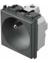 TEM Контакт френски стандарт 2P+E 16A 2M, цвят Антрацит, Modul - VM40AT - Цена | LEDs4economy