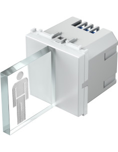 TEM Светлинен индикатор с 3D табелка "Мъже" 2M, Modul - EM52RG90 - Цена | LEDs4economy
