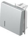 TEM Лицев панел ключ/бутон 2М с индикатор, цвят Сребро мат, Modul - TM12ESIN - Цена | LEDs4economy