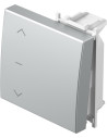 TEM Лицев панел ключ/бутон 2М и символ "щори", цвят Сребро мат, Modul - TM12ESNT10 - Цена | LEDs4economy