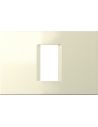 TEM Рамка 1/3M, цвят Крем гланц, Modul - OL13IW - Цена | LEDs4economy
