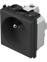 TEM Контакт френски стандарт 2P+E 16A 2M, цвят Черен мат, Modul - VM40SB - Цена | LEDs4economy