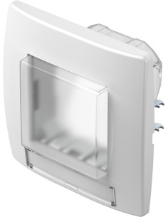 TEM Рамка 2M IP44 за ключове, цвят Бял мат, Modul - CM22MW - Цена | LEDs4economy