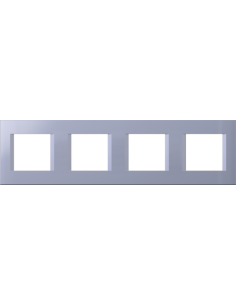 TEM Рамка 2+2+2+2M, цвят Син мат, Modul - OL28IB - Цена | LEDs4economy