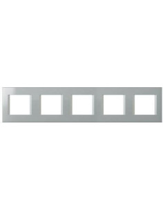 TEM Рамка 2+2+2+2+2M, цвят Сребро мат, Modul - OL29ES - Цена | LEDs4economy