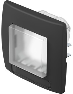 TEM Рамка 2M IP44 за ключове, цвят Черен мат, Modul - CM22SB - Цена | LEDs4economy
