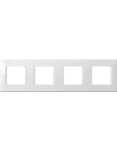 TEM Рамка 2+2+2+2M, цвят Бял мат, Modul - OL28MW - Цена | LEDs4economy