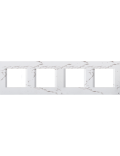 TEM Рамка 2+2+2+2M, цвят Бял камък, Modul - OL28SW - Цена | LEDs4economy