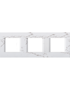 TEM Рамка 2+2+2M, цвят Бял камък, Modul - OL26SW - Цена | LEDs4economy