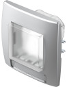 TEM Рамка 2M IP44 за ключове, цвят Сребро мат, Modul - CM22ES - Цена | LEDs4economy
