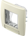 TEM Рамка 2M IP44 за контакти, цвят Крем гланц, Modul - CM23IW - Цена | LEDs4economy
