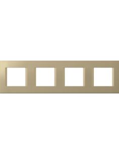 TEM Рамка 2+2+2+2M, цвят Злато мат, Modul - OL28SG - Цена | LEDs4economy