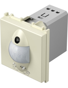 TEM Датчик за движение PIR, 110°, обхват 8m @ h1.2m, ≤ 80W, изисква неутрала, 2M, цвят Крем гланц, Modul - EM32IW - Цена | LEDs4
