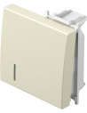 TEM Лицев панел ключ/бутон 2М с индикатор, цвят Крем гланц, Modul - TM12IWIN - Цена | LEDs4economy