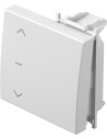 TEM Лицев панел ключ/бутон 2М и символ "щори", цвят Бял мат, Modul - TM12MWNT10 - Цена | LEDs4economy