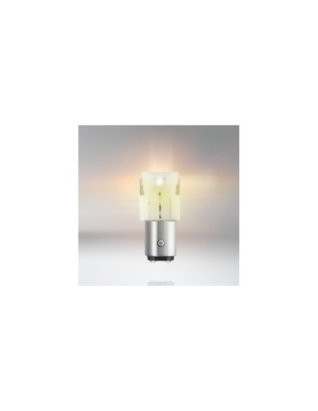 АВТОМОБИЛНА LED ЛАМПА 7528DYP-02B P21/5W AMBER 1,9W 12V BAY15D OSRAM