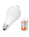 LEDVANCE LED ЛАМПИ CLA60 MOTION SENSOR 9W/827 230V E27 BOX - 4099854040092