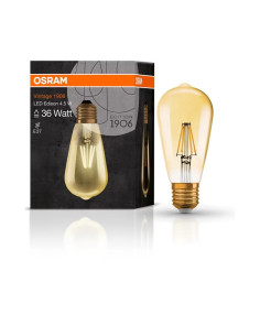 LEDVANCE LED ЛАМПА VINTAGE 1906 LED CL Edison FIL GOLD 36/4,5W/825 E2 - 4099854091377 - Цена | LEDs4economy