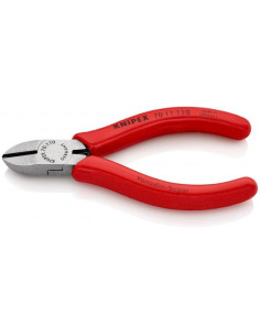 Knipex Клещи диагонални резачки, червена ръкохватка 110мм, с отваряща пружина, - K7011110 - Цена | LEDs4economy