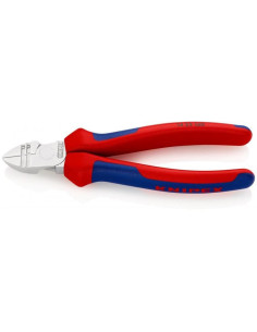 Knipex Клещи заголващи и диагонални резачки, хромирани, синьо-червена ръкохватка 160мм, - K1425160 - Цена | LEDs4economy
