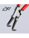 Knipex Зегер клещи под ъгъл 90°, Ø40-100мм, червена ръкохватка 200мм, с отваряща пружина,  - K4621A31 - 3