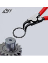 Knipex Зегер клещи под ъгъл 90°, Ø19-60мм, червена ръкохватка 170мм, с отваряща пружина,  - K4621A21 - 6