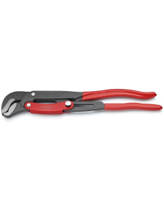 Knipex Тръбен ключ с S-образни челюсти 1 ½" и бърза настройка, сиво-фосфатиран, червена ръкохватка 420мм, - K8361015 - Цена | LE