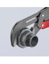 Knipex Тръбен ключ с S-образни челюсти 2" и бърза настройка, сиво-фосфатиран, червена ръкохватка 560мм,  - K8361020 - 2