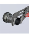 Knipex Тръбен ключ с S-образни челюсти 2" и бърза настройка, сиво-фосфатиран, червена ръкохватка 560мм,  - K8361020 - 5