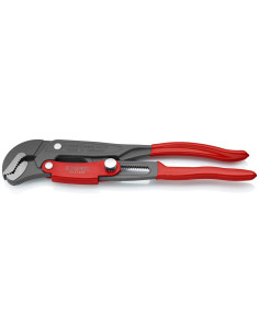 Knipex Тръбен ключ с S-образни челюсти 1" и бърза настройка, сиво-фосфатиран, червена ръкохватка 330мм, - K8361010 - Цена | LEDs