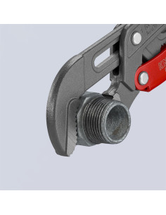 Knipex Тръбен ключ с S-образни челюсти 1" и бърза настройка, сиво-фосфатиран, червена ръкохватка 330мм, - K8361010 - Цена | LEDs 2