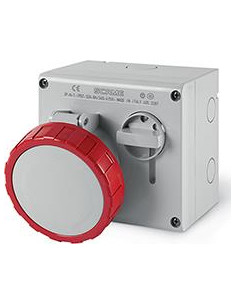 Scame Промишлен контакт 3P+N+Е 32A IP66 с механична блокировка серия Omnia - 505.3287 - Цена | LEDs4economy