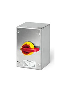 Scame Пакетен прекъсвач Y1 32A 3P+N I-0 в неръждаемо табло 100x160x90mm IP65 Isolators - 590.SEM3205 - Цена | LEDs4economy