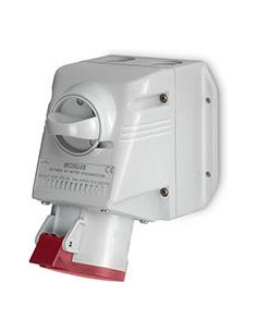 Scame Промишлен контакт с ключ 0/I 3P+N+Е 32A IP44 серия Optima модел Combi - 513.3257TS - Цена | LEDs4economy