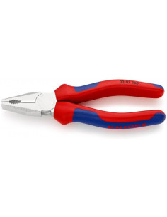 Knipex Комбинирани клещи, хромирани, синьо-червена ръкохватка 160мм, - K0305160 - Цена | LEDs4economy