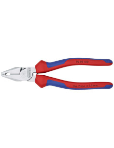 Knipex Комбинирани клещи усилени, хромирани, синьо-червена ръкохватка 180мм, - K0205180 - Цена | LEDs4economy 2