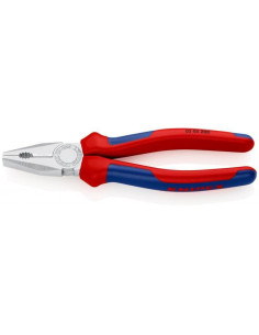 Knipex Комбинирани клещи, хромирани, синьо-червена ръкохватка 200мм, - K0305200 - Цена | LEDs4economy