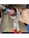 Knipex Клещи за сифони и ВиК връзки, с PVC челюсти, хромирани, червена ръкохватка 250мм,  - K8113250 - 14
