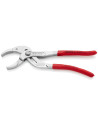 Knipex Клещи за сифони и ВиК връзки, хромирани, червена ръкохватка 250мм,  - K8103250 - 6