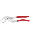 Knipex Клещи за сифони и ВиК връзки, хромирани, червена ръкохватка 250мм,  - K8103250 - 8