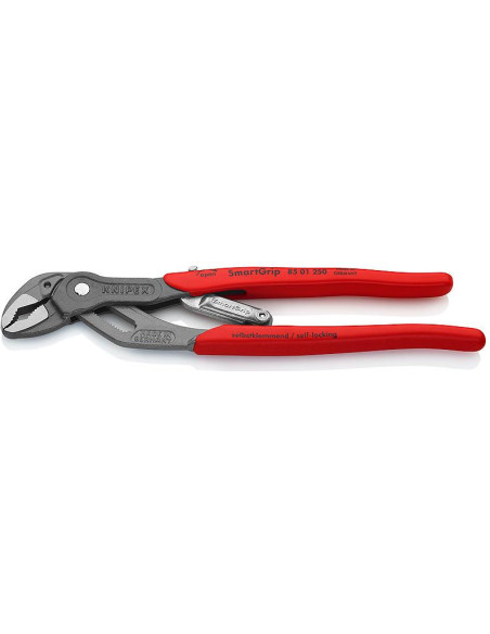 Knipex Клещи раздвижени SmartGrip, червена ръкохватка 250мм,  - K8501250