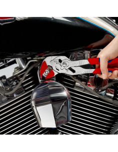 Knipex Клещи раздвижени, хромирани, синьо-червена ръкохватка 250мм, - K8605250 - Цена | LEDs4economy 2