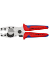 Knipex Ножици за рязане на тръби, поцинковани, Ø12-35мм, синьо-червена ръкохватка 210мм, с фиксатор,  - K902520