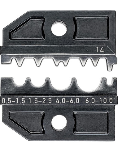 Челюсти CrimpSystem за кримпване на кабелни накрайници 0.5-10мм2 DIN неизолирани, Knipex