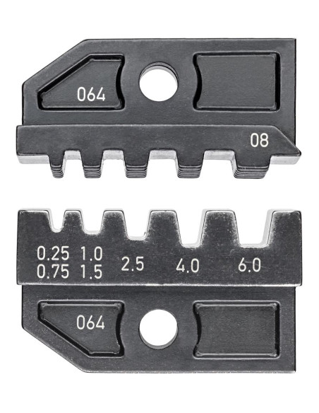 Челюсти CrimpSystem за кримпване на кабелни накрайници 0.25-6мм2, Knipex