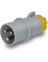 Scame Промишлен щепсел подвижен жълт 2P+Е 16A 4h IP44 серия XENIA - 214.1630 - Цена | LEDs4economy
