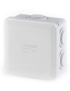 Scame Кутия 150x110x70мм IP55, GW 960°C, кабелни мембрани 7х29мм, затваряне с пластмасов винт, серия Cubik - 688.006.R - Цена | 